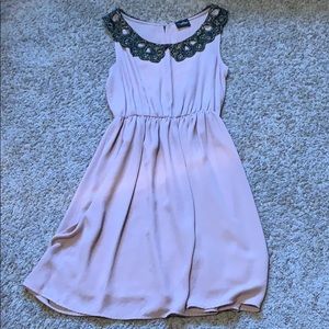 Cream pink dress